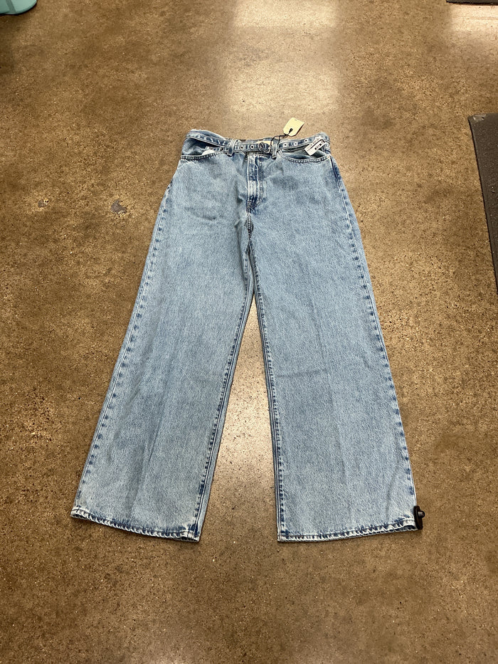 Jeans Wide Leg By Levis In Blue Denim, Size:14