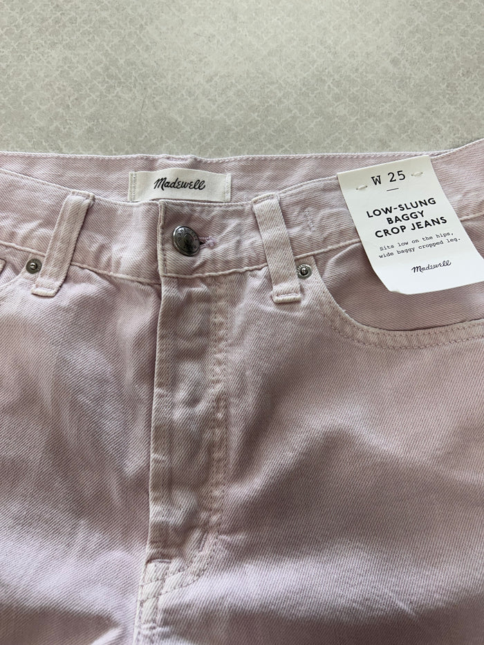 Jeans Wide Leg By Madewell In Pink, Size:2