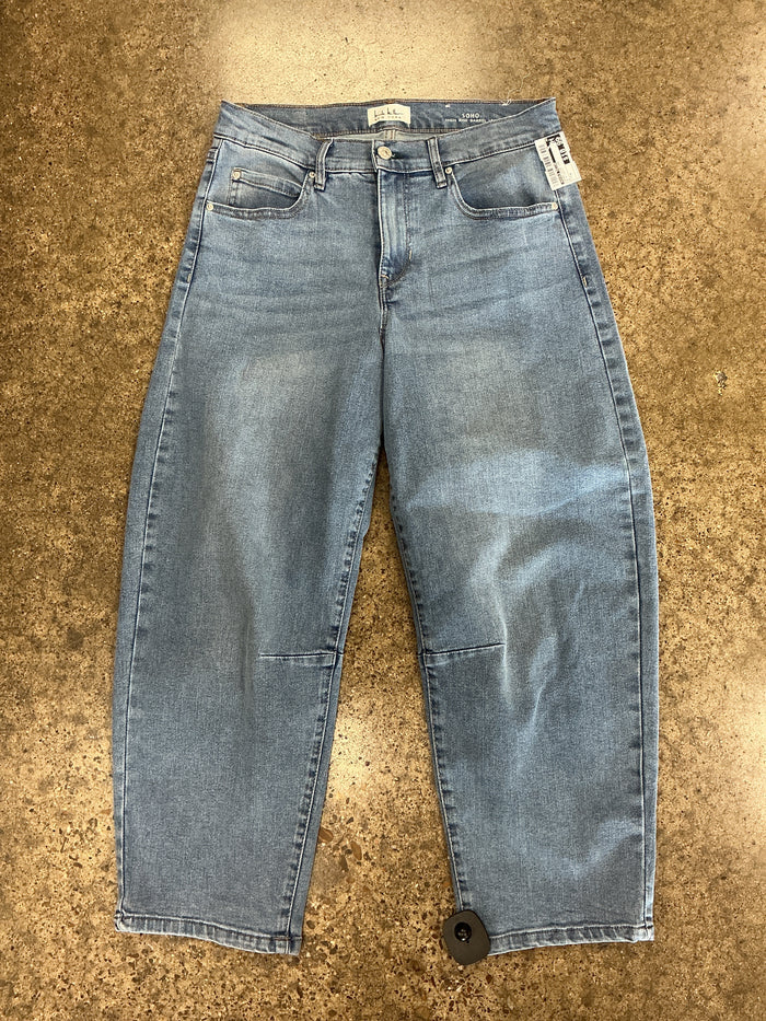 Jeans Wide Leg By Nicole Miller In Blue Denim, Size:6