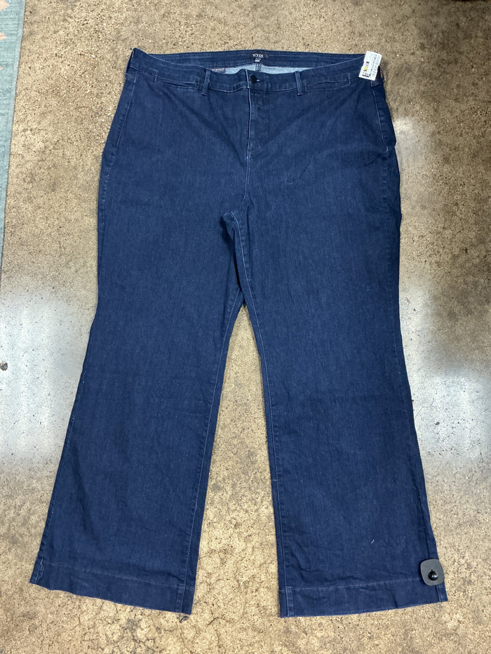 Jeans Wide Leg By Not Your Daughters Jeans In Blue Denim, Size:22
