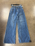 Jeans Wide Leg By PE NATION In Blue Denim, Size:2