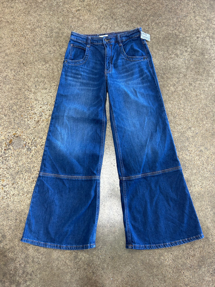 Jeans Wide Leg By Pilcro In Blue Denim, Size:6