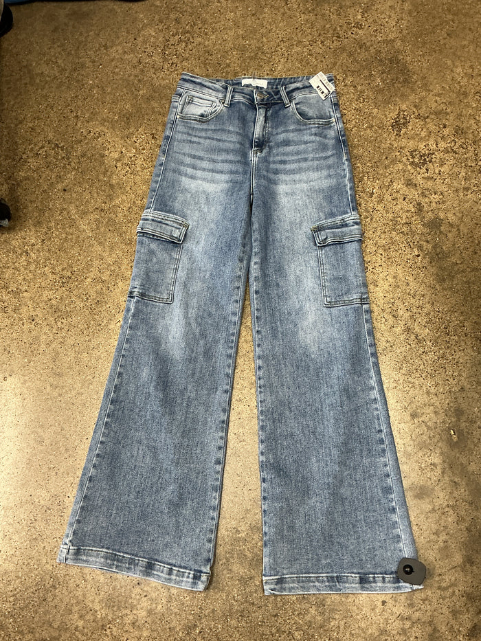 Jeans Wide Leg By Risen In Blue Denim, Size:6