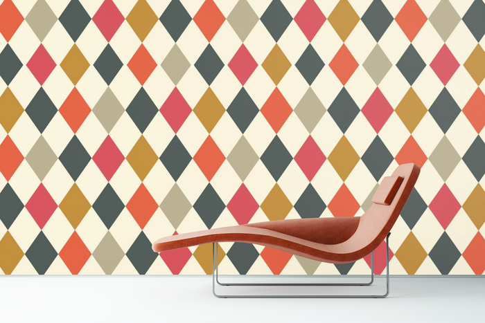 Jester Diamond Custom Mural Wallpaper (per m²)