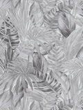 Jungle Sketch Wallpaper - Grey