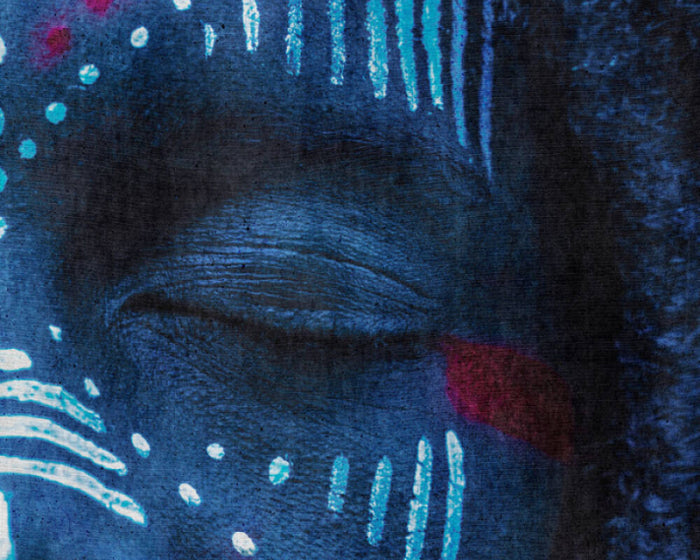 Karo Tribe Portrait - Custom Sized Wallpaper Mural (per m2)