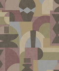 Khalili Bazaar Geometric Wallpaper – Maroon/Beige – Discontinuing
