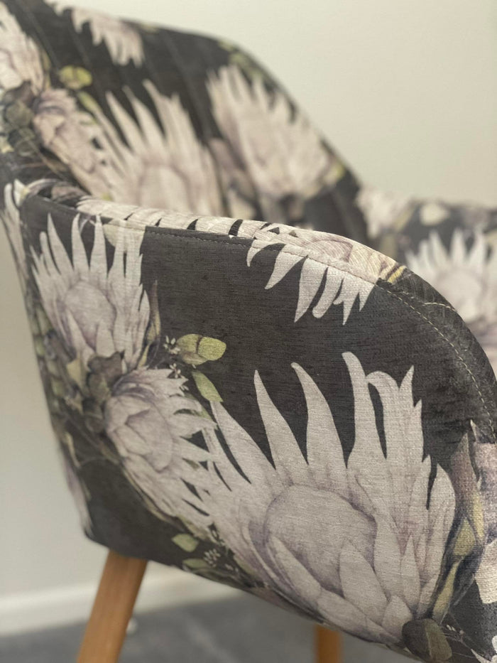 King Protea Upholstery Fabric - 4 Colours