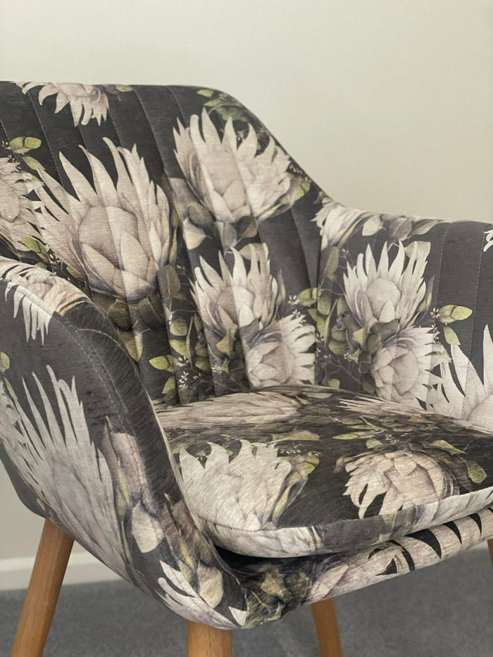 King Protea Upholstery Fabric - 4 Colours