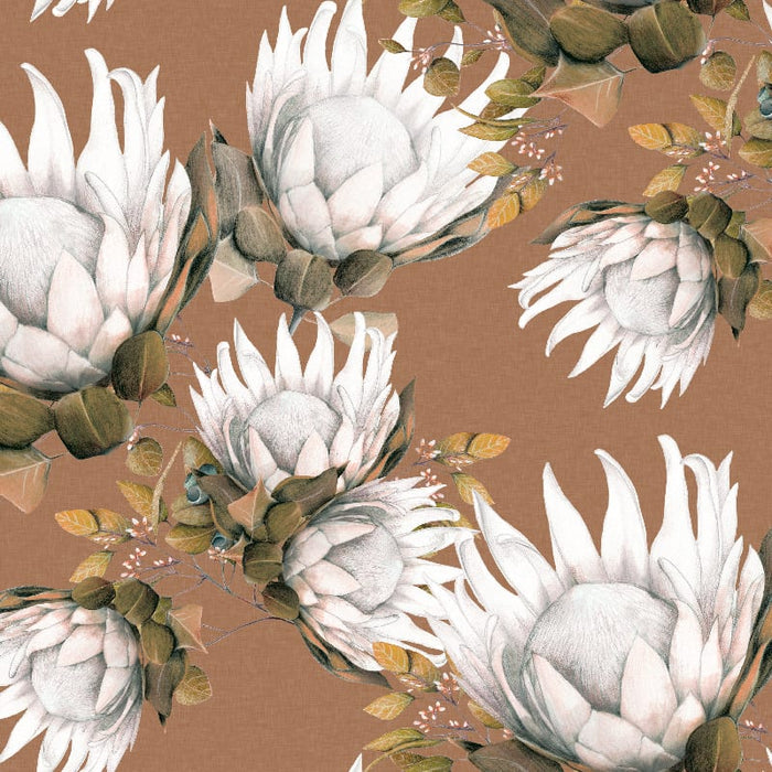 King Protea Upholstery Fabric - 4 Colours