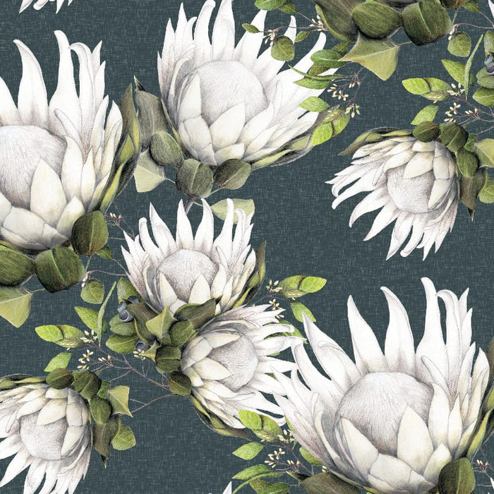 King Protea Upholstery Fabric - 4 Colours