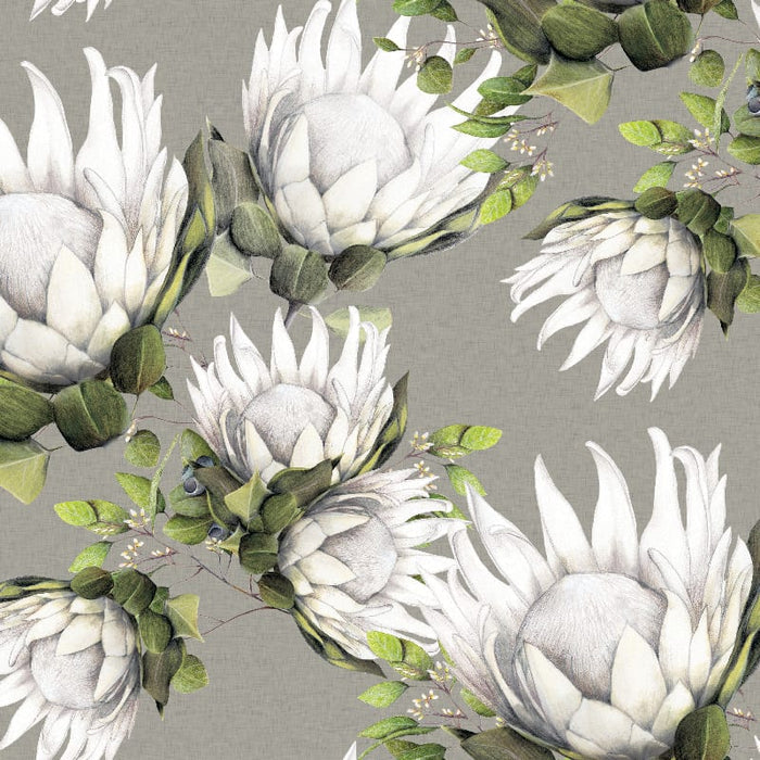 King Protea Upholstery Fabric - 4 Colours