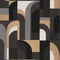 Labyrinth Doors Wallpaper - Black