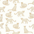 Lea Leopard Wallpaper - White