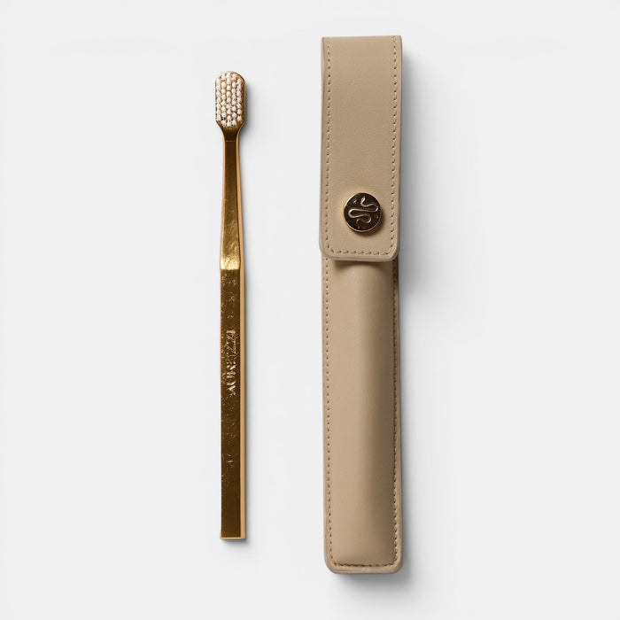 Leather Case & Toothbrush