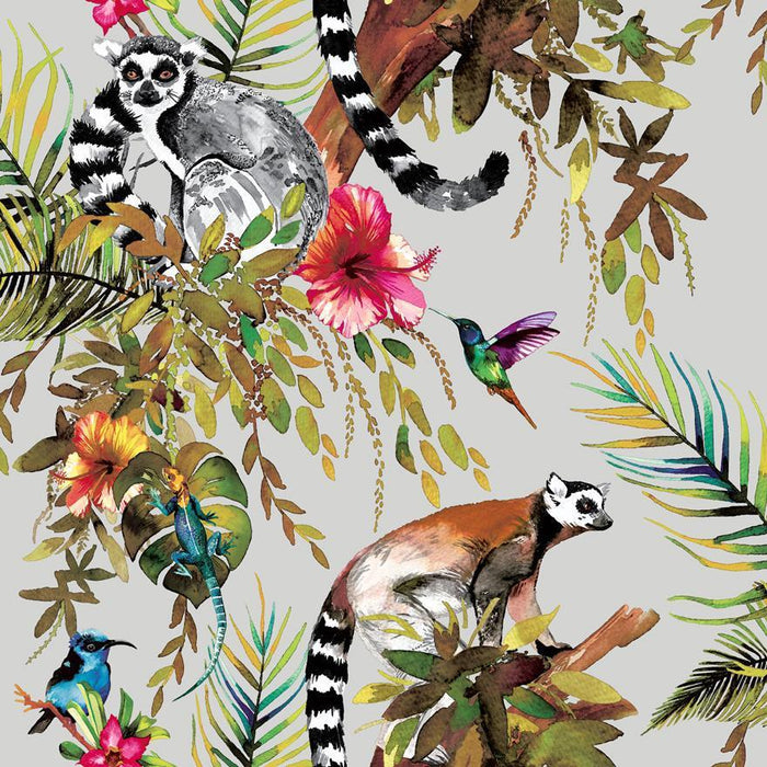 Lemur Wallpaper – Silver