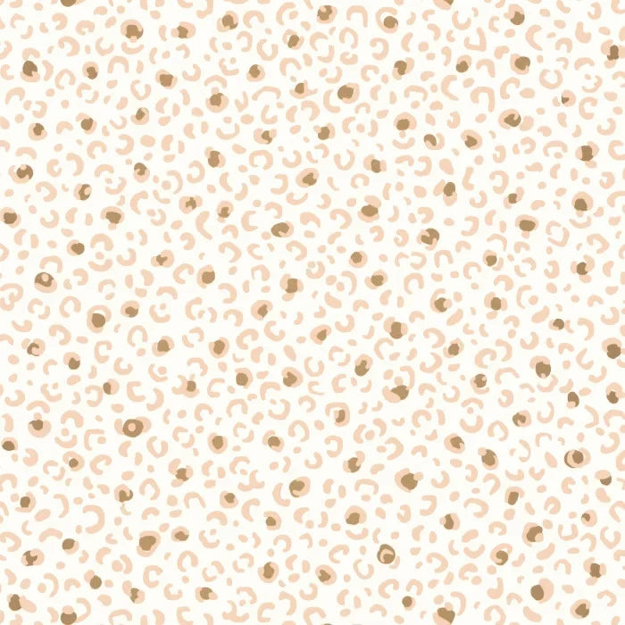 Leonne Wallpaper - Blanc Rose Or
