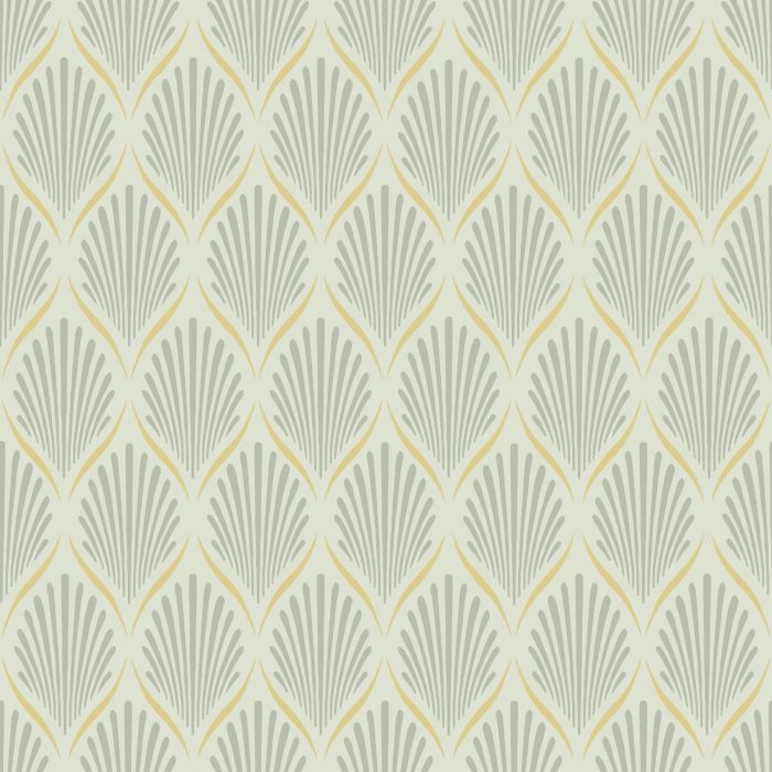 Lilly Geometric Wallpaper - Green - Discontiuning