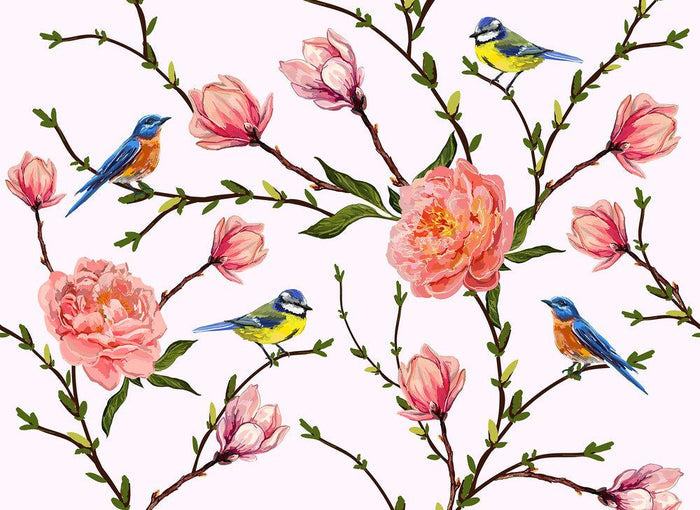 Little birds mural