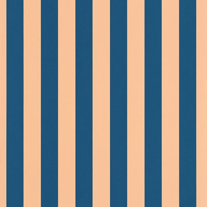 Little Lines Wallpaper - Bleu Nude