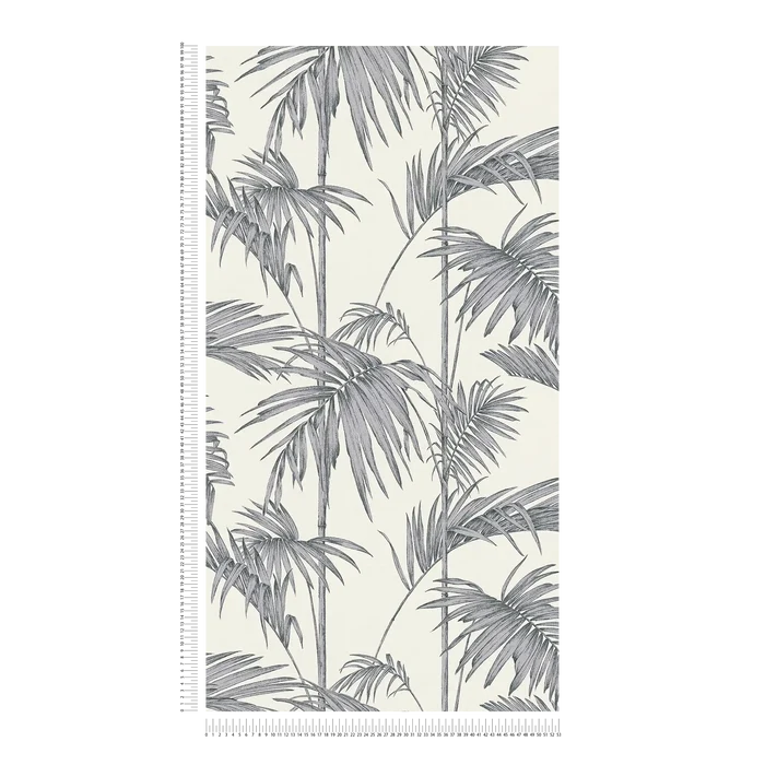 Lola Palm Wallpaper - Grey - Discontinuing