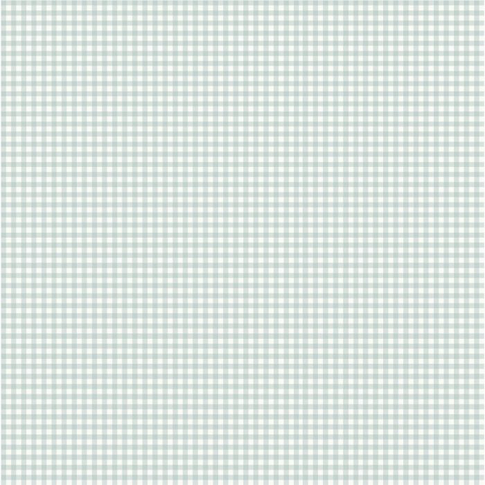 Lotta Gingham Wallpaper - Blue/White