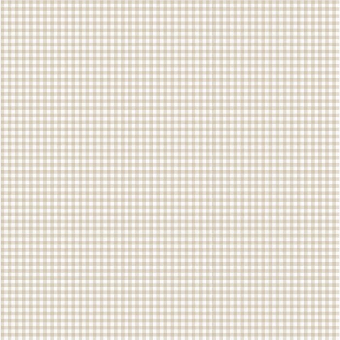 Lotta Gingham Wallpaper - Grey/Beige