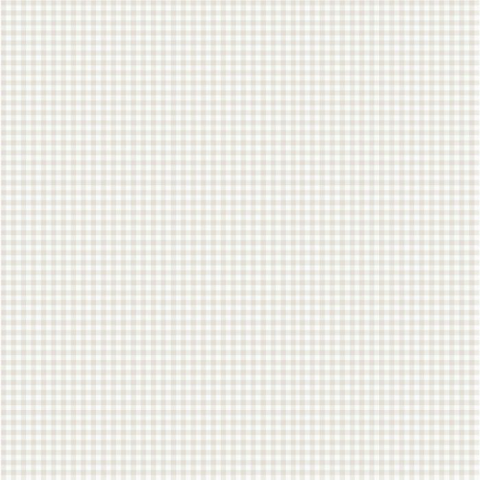 Lotta Gingham Wallpaper - White