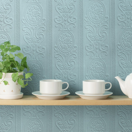 Louisa Textured Anaglypta Wallpaper - Paintable