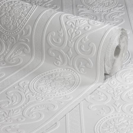 Louisa Textured Anaglypta Wallpaper - Paintable