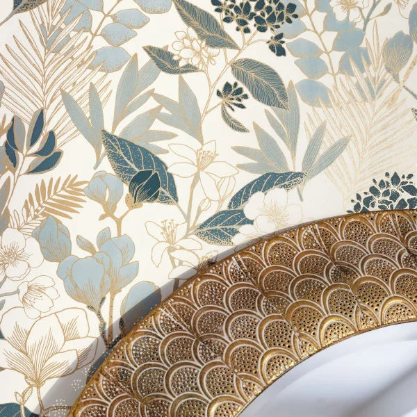 Lovely Field - Blue dore fond blanc