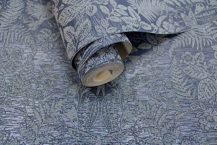 Loxley Floral Tapestry Wallpaper - Navy - Last 16 Rolls