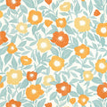Lucky Wallpaper - Orange Jaune