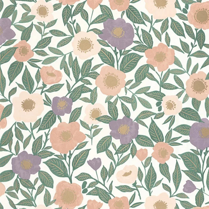 Lucky Wallpaper - Rose Violet