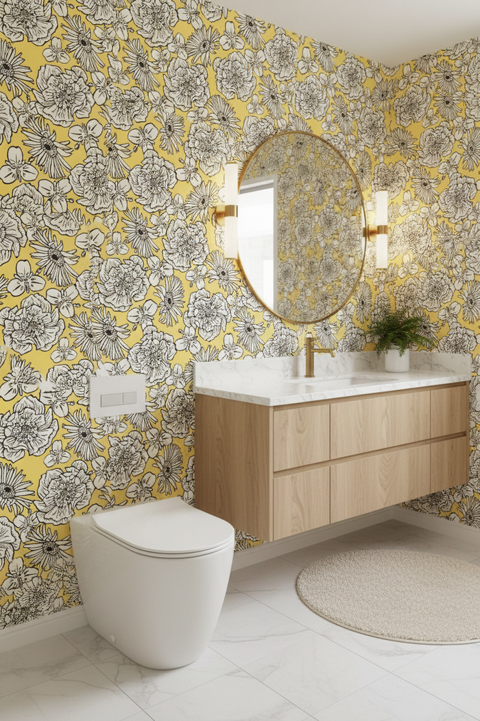 Mackenzie Country Sunshine Wallpaper Toilet Room
