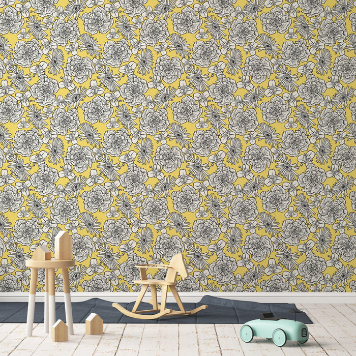 Yellow Mckenzie Country Wallpaper