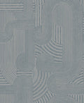 Macramé - Boho Geo Wallpaper - Blue - Discontinuing