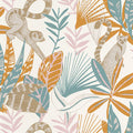 Madagascar Wallpaper -White/Ochre