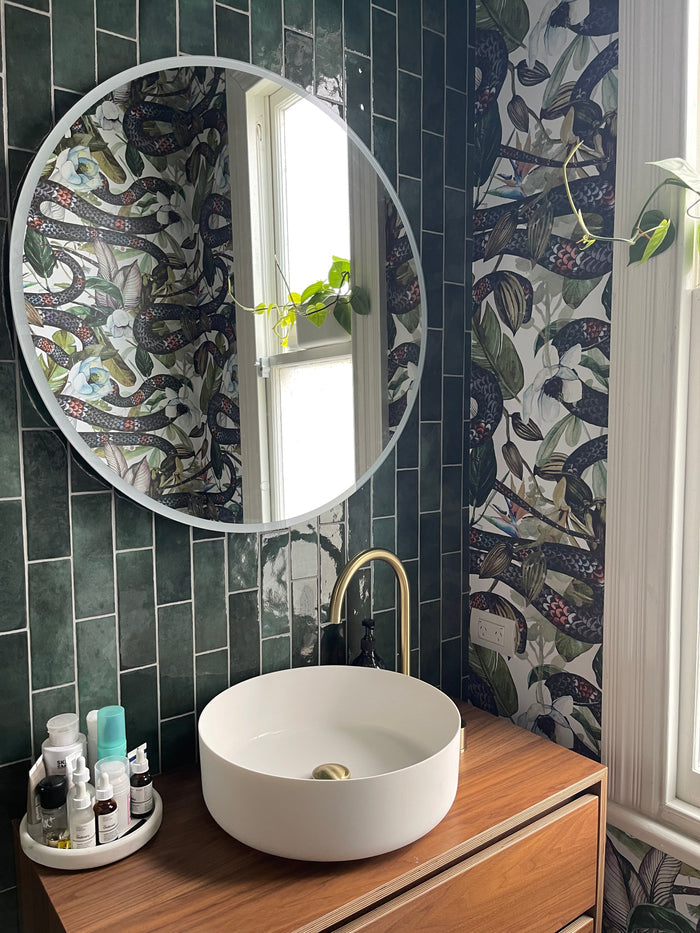 Magnolia and Snake Flower - Custom Sized Wallpaper Mural (per m2)