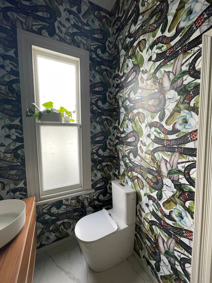 Magnolia and Snake Flower - Custom Sized Wallpaper Mural (per m2)