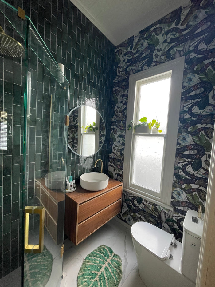 Magnolia and Snake Flower - Custom Sized Wallpaper Mural (per m2)