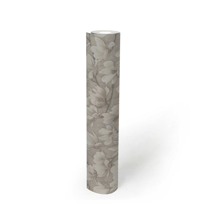 Magnolia Blossoms - Beige, Cream, White