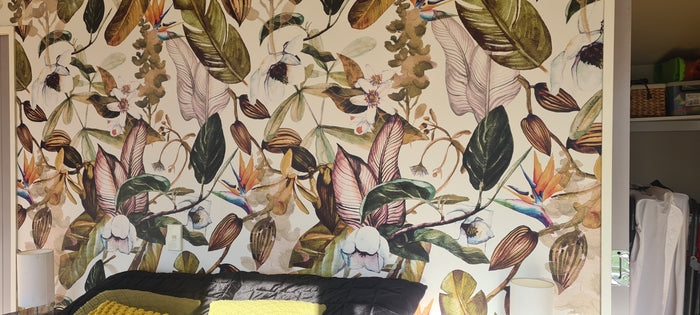 Magnolia Flower - Custom Sized Wallpaper Mural (per m2)