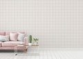 Maison Charme Plaid Wallpaper - Pink/Green