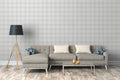 Maison Charme Plaid Wallpaper - White