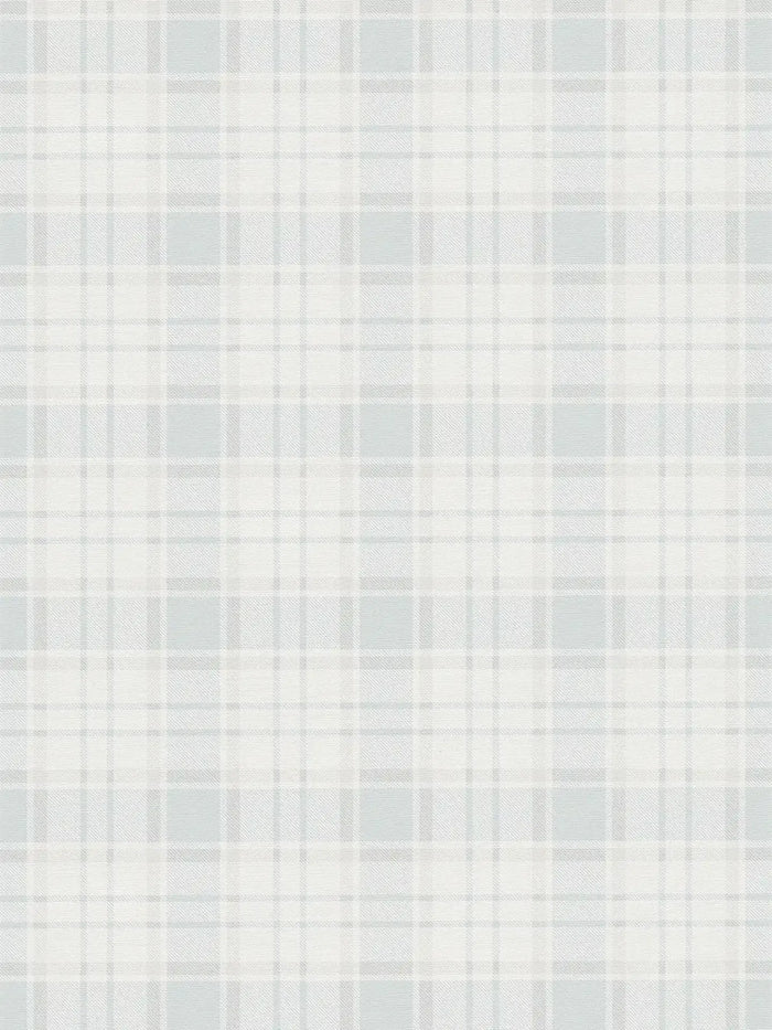Maison Charme Plaid Wallpaper - White