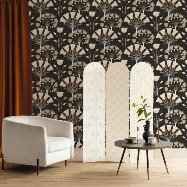 Majestic Wallpaper - Noir irise