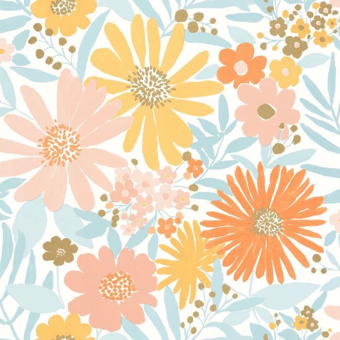 Marguerite Wallpaper - Multicouleurs