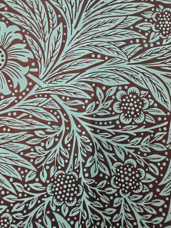 Marigold Wallpaper - Bright + Navy