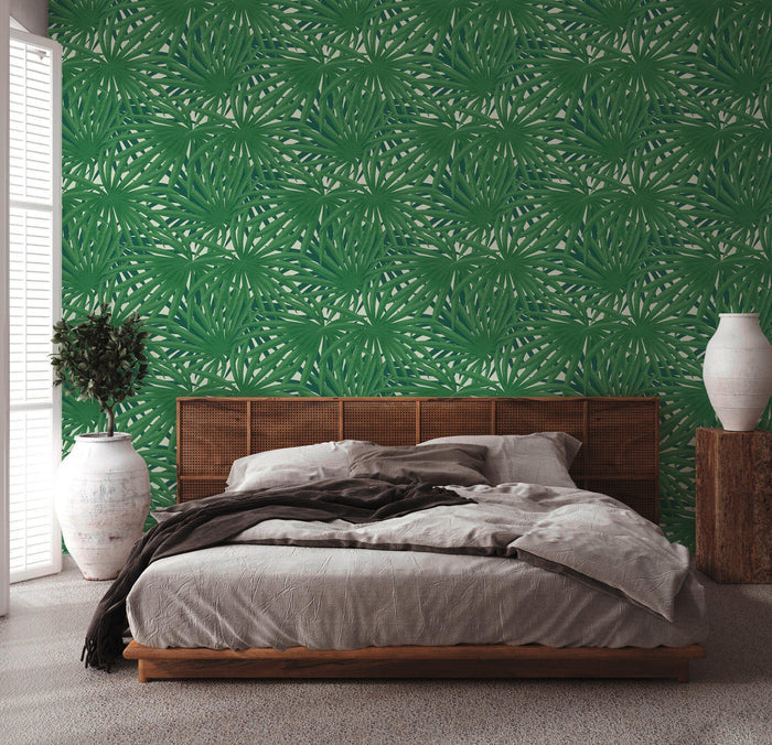 Marrakech Palms Wallpaper - Green - Discontinuing